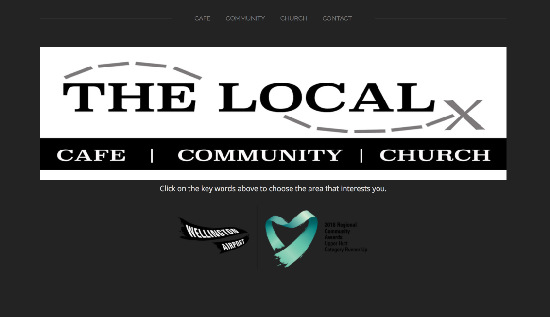 Screenshot of The Local's charity homepage