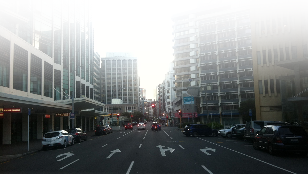 Image of a central Wellington city street