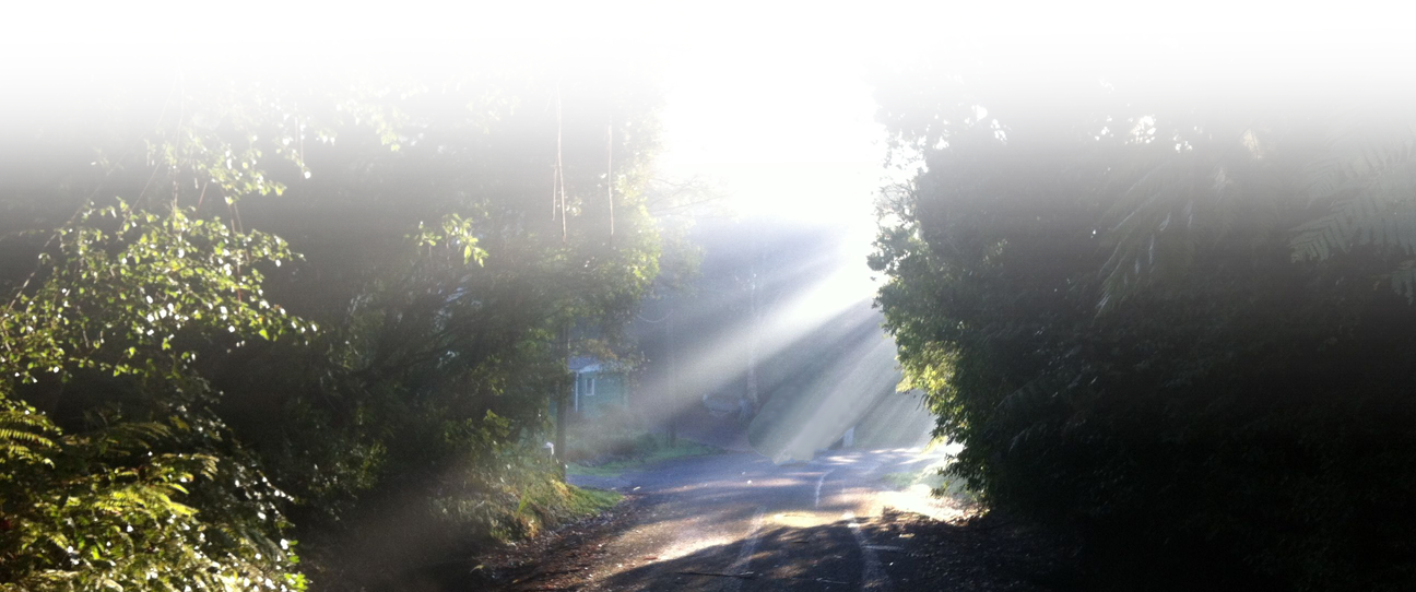 Image of a bending road. 